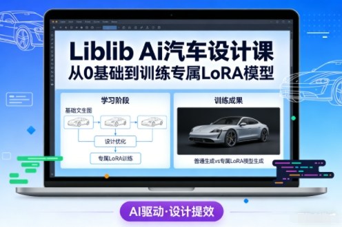 Liblib Ai汽车设计课,从0基础文生图,到教你训练专属设计和风格LoRA模型|一站式知识服务平台|多样资源|热门项目|详尽教程|学习交流|成功之门|HY资源库