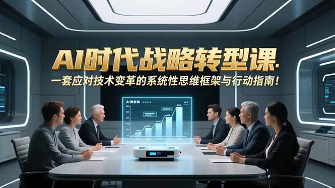AI时代战略转型课：一套应对技术变革的系统性思维框架与行动指南！-安小熙网创平台