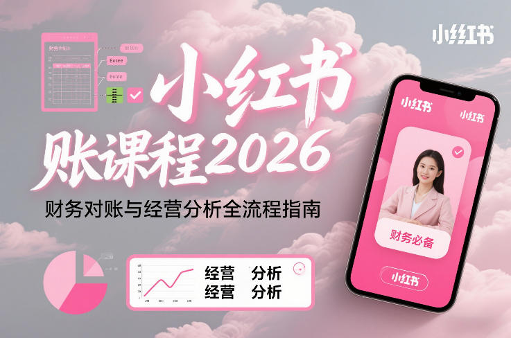小红书对账课程2026，财务对账与经营分析全流程指南|一站式知识服务平台|多样资源|热门项目|详尽教程|学习交流|成功之门|HY资源库