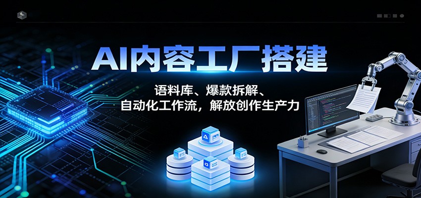 AI内容工厂搭建：语料库、爆款拆解、自动化工作流，解放创作生产力|一站式知识服务平台|多样资源|热门项目|详尽教程|学习交流|成功之门|HY资源库