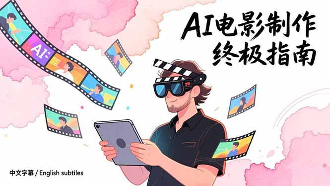AI电影制作终极指南：从创意到成片，系统掌握智能影视全流程实战课（中英字幕）|一站式知识服务平台|多样资源|热门项目|详尽教程|学习交流|成功之门|HY资源库