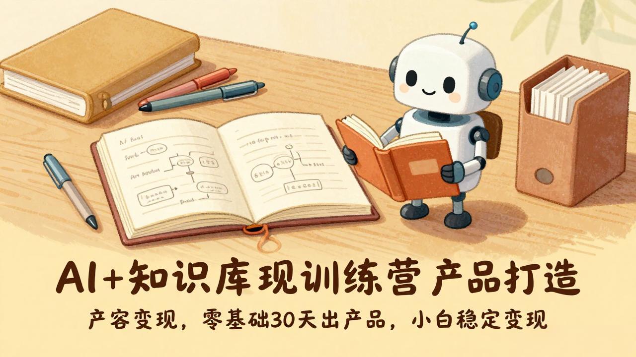 AI+知识库变现训练营，产品打造、内容创作、全平台变现，零基础30天出产品，小白稳定变现|一站式知识服务平台|多样资源|热门项目|详尽教程|学习交流|成功之门|HY资源库