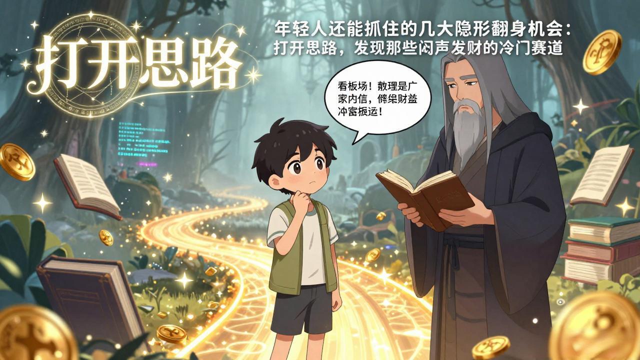 付费文1+2：年轻人还能抓住的几大隐形翻身机会：打开思路，发现那些闷声发财的冷门赛道网赚项目-副业赚钱-互联网创业-资源整合老八网赚