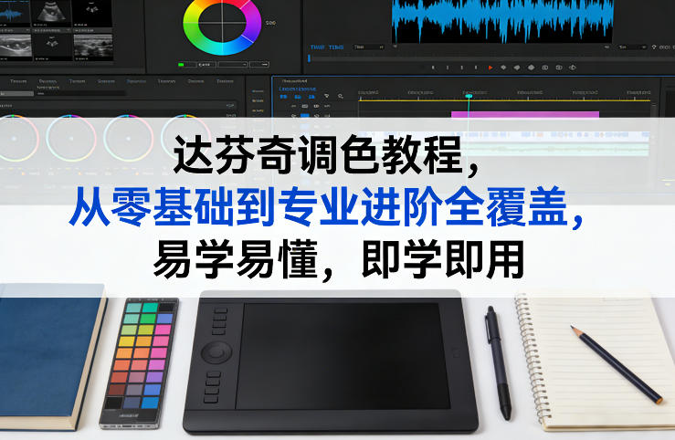 达芬奇调色教程，从零基础到专业进阶全覆盖，易学易懂，即学即用网赚项目-副业赚钱-互联网创业-资源整合老八网赚