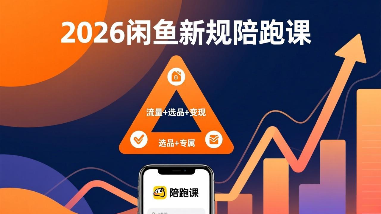 2026闲鱼高阶陪跑课全新上线，带你吃透新规玩转选品流量，从零搭建稳定变现盈利体系网赚项目-副业赚钱-互联网创业-资源整合老八网赚