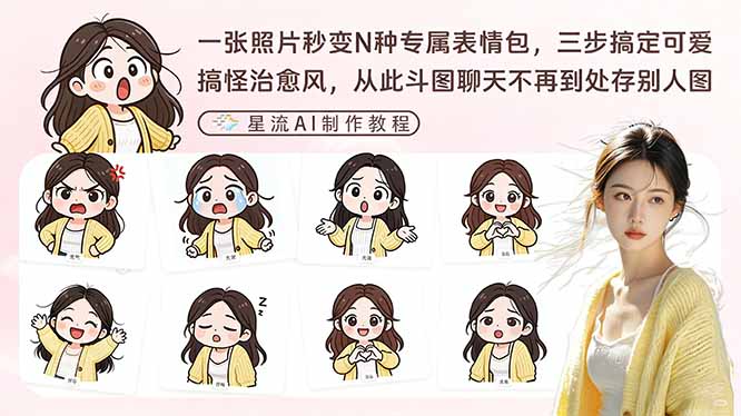一张照片秒变N种专属表情包，三步搞定可爱搞怪治愈风，从此斗图聊天不再到处存别人图网赚项目-副业赚钱-互联网创业-资源整合老八网赚