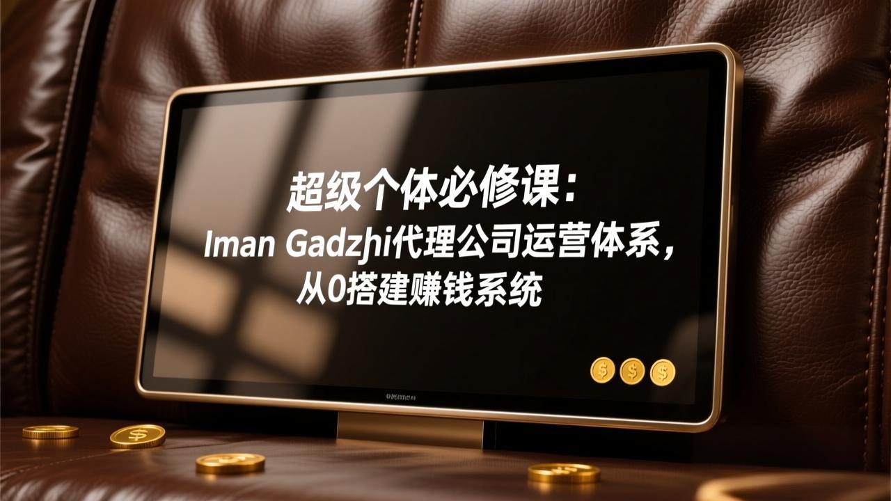 超级个体必修课：Iman Gadzhi代理公司运营体系，从0搭建赚钱系统网赚项目-副业赚钱-互联网创业-资源整合-AI短视频教学万物资源网