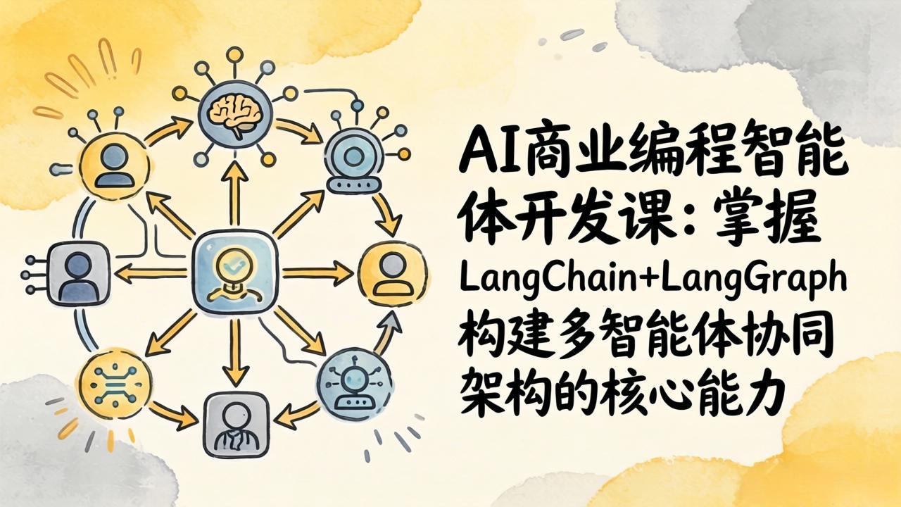AI商业编程智能体开发课：掌握LangChain+LangGraph构建多智能体协同架构的核心能力|一站式知识服务平台|多样资源|热门项目|详尽教程|学习交流|成功之门|HY资源库