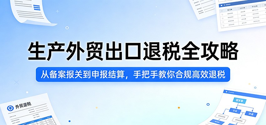 生产外贸出口退税全攻略：从备案报关到申报结算，手把手教你合规高效退税网赚项目-副业赚钱-互联网创业-资源整合老八网赚