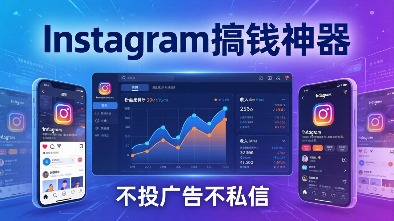 Instagram搞钱神器：月涨6万粉+月入5万刀，不投广告不私信，靠算法+低价产品|一站式知识服务平台|多样资源|热门项目|详尽教程|学习交流|成功之门|HY资源库