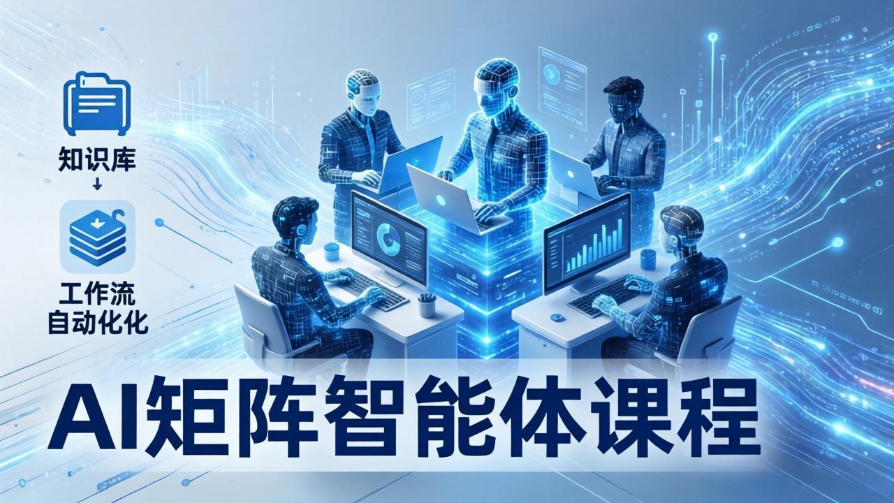 AI矩阵智能体实战：100个数字员工批量生产内容，文本知识库+工作流自动化全搞定|一站式知识服务平台|多样资源|热门项目|详尽教程|学习交流|成功之门|HY资源库