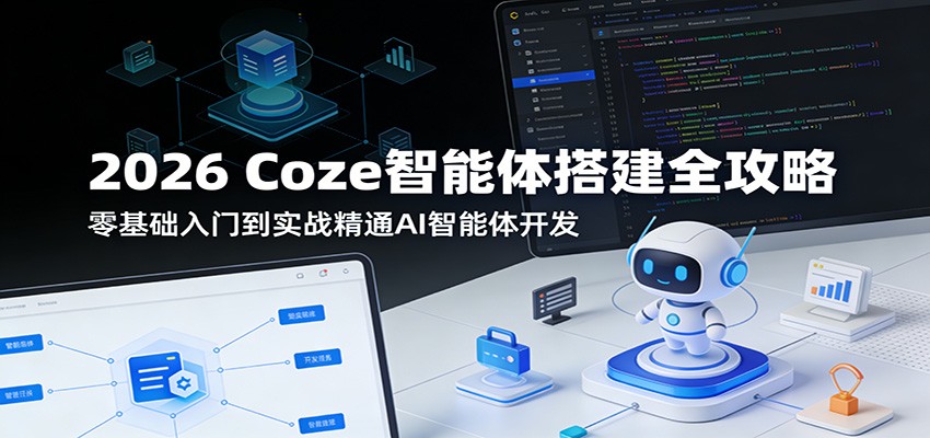 2026 Coze智能体搭建全攻略：零基础入门到实战精通AI智能体开发-必智轻创社